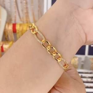 Gelang Tangan Rantai Oval Mata Wanita Dewasa TREND ELEGAN ANTI KARAT