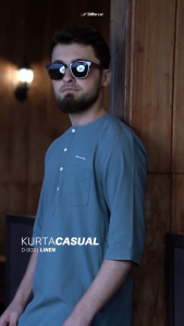 Samase kurta d003 lengan 3/4 linen