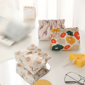 【PrettySet】Mini Printed Waterproof Shrapnel Storage Bag Portable Key Lipstick Earphone Packet Coin Purse