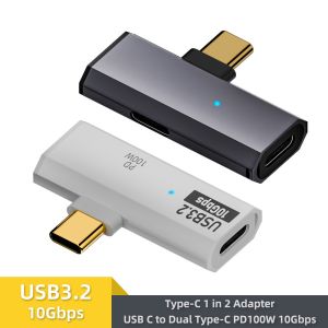 100W USB OTG Type C Adapter 10Gbps Data Transfer Hard Disk Fast Charging Converter for Phone Tablet Macbook Type-C Earphone