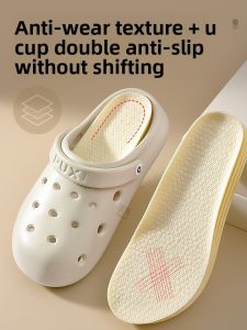 FASHEHAN | Operating Room Special Use Hole Hole Slippers Womens Soft Bottom Comfortable Slip Resistant Breathable Absorbent Detachable Insoles