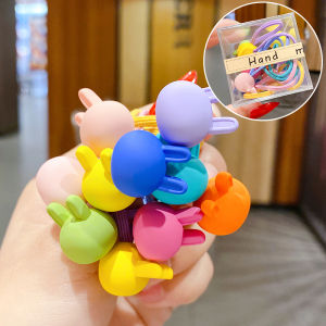 Cute Cartoon Small Rubber Band Kids Hair Friendly String Candy Color Girls Hair Rope Little Girl Hairband for Tying up Hair