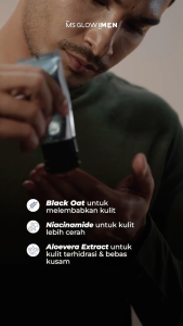 Ms Glow Men Paket Skincare Wajah Glowing Pria Paket Ms Glow For Men Skincare Cowok - Beauthera