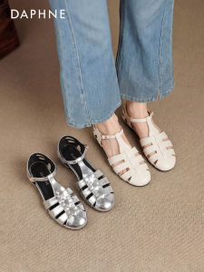 Daphne | Woven Open-toe Flats