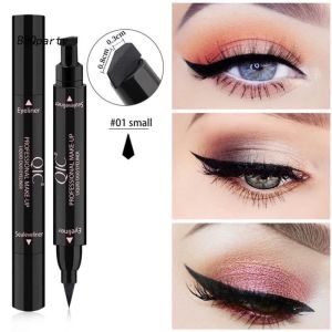 Bút dạ kẻ mắt 2 đầu QIC dạ kẻ mắt chống nước kẻ mắt dạ bút kẻ viền mắt nội địa Trung kẻ mắt nước 2 đầu