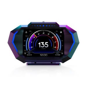 P24 Car Head Up Display OBD2 GPS HUD inclinometer Accelerometer Speedometer Car Gauge Car computer Electronic Accessories