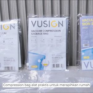 Vusign Hanging Vacuum Storage Bag / Plastik Vakum Gantung / Vacum Bag Hanger Anti Jamur VS634X