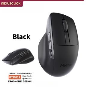 Dual Mode Ergonomic Silent Wireless Mouse NexusClick Finger Drag 3 Million Clicks Custom Programmable Buttons Durable Battery Of