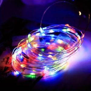 Battery Box Copper Wire Fairy Lights 1m-30m Steady on Indoor LED String for Bedroom Christmas Party No Batteries Included Set