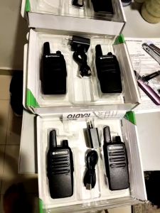 2Pcs Motorola Walkie Talkie 10KM Mini T62 Portable Waterproof 10W 5800mAh UHF pager intercom radio audio outdoor indoor