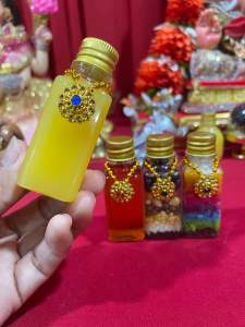 ของไหว้พระพิฆเนศ (ชุด 4 ขวด) เนยกี+น้ำผึ้งป่าแท้+ข้าวสี9+ธัญพืช (ขวดทรงสูง) 30 ml