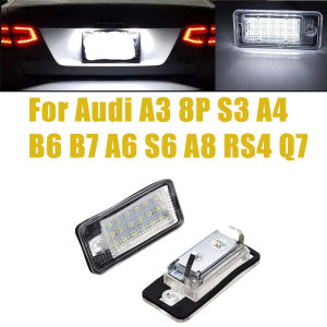 Car Led Light number plate lamp License Plate Lights Led Bulb Auto accessories For Audi A3 8P S3 A4 B6 B7 A6 S6 A8 RS4 Q7
