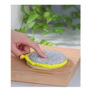 Combo 3 Miếng rửa chén bọt biển rửa chén hình hoạt họa đáng yêu rửa bát cute Miếng rửa chén dĩa 2 mặt hình tròn LAZYL