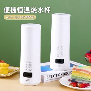 PDM Portable Electric Kettle 316 Stainless Steel Thermal Cup Coffee Travel Water Boiler Temperature Control 500ml 便捷烧水壶