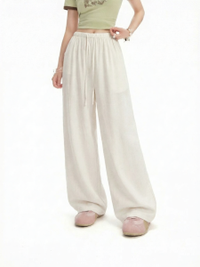 Unifree | Casual Loose High-Waisted Drapey Wide Leg Trousers