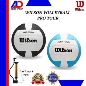 Free Pompa + Pentil Bola Voli Wilson Pro Tour Original Volley Ball / Volly