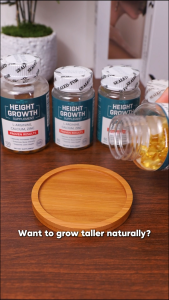 Promotes Height Growth Bone Development Calcium Vitamin D3 & Zinc Blend Supports Bone Strength & Density Boosts Confidence