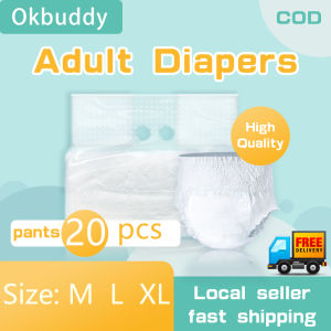 PEPERSOG Adult Diapers M/L/XL (20 Pieces/Pack of 1) Adult Pull-ups Leakproof Breathable Disposable Diapers