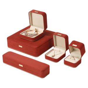 Elegant Jewelry Box Set Engagement Wedding Ring Necklace Bracelet Luxury Storage Gift Box Set Fine Quality Fashion Accessories