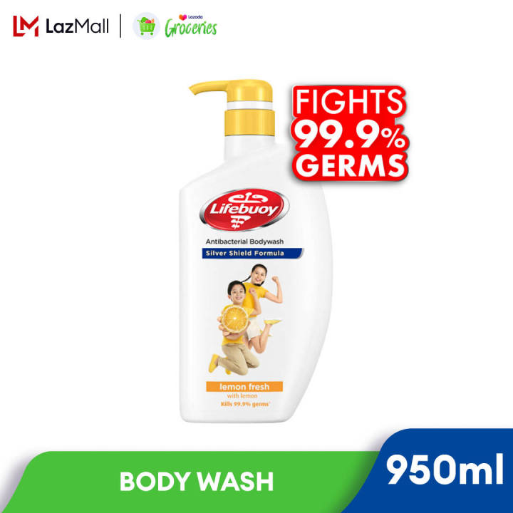Lifebuoy Antibacterial Shower Gel Lemon Fresh 950ml Lazada