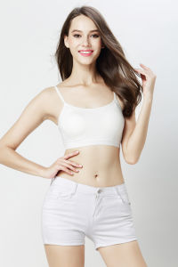 Modal Womens Summer Underwear Padded Tube Top Plus Size Short Camisole One-Piece Tube Top Bottoming Intimates