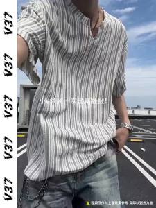 V37 | American Streetwear V-Neck T-Shirt