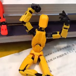 【Shipped from Malaysia】Childrens Day gift 3D third-generation DUMMY Lucky 13 multi-jointed movable doll assembled toys to decompress the gods
