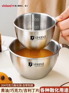 Heat Resistant Bowl Chocolate Melting Pot 304 Stainless Steel Baking Butter Cheese Water Bath Heating Container Kitchen Tool