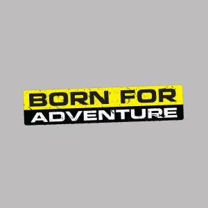 Car Stickers BORN FOR ADVENTURE Decal Vinyl Funny Bumper 4X4 SUV OFFROAD 4WD Waterproof Accessories 15cm X 3cm Car Styling