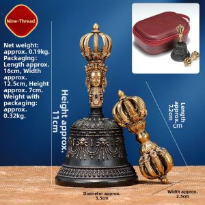 ZANGCUN | Tibetan Style Bell Display Piece Hand Shaker Rattle