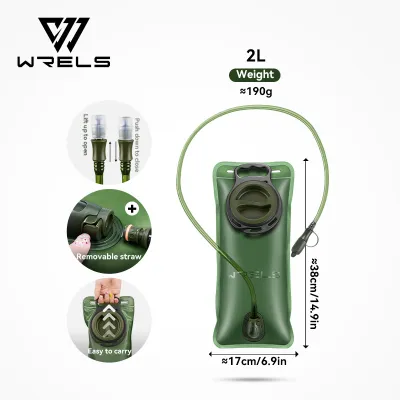 WRELS 1.5L/2L/2.5L/3L Portable Hydration Bag For Cycling Running Outdoor Camping Silicone Nozzle #SD04