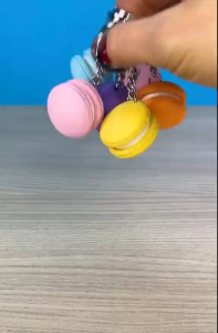 Macaron keyboard Keychain