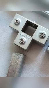 Nexlent Aluminum alloy Square Tube Pipe Connector Tube Pipe Fitting Accessories with Screw 25x25mm