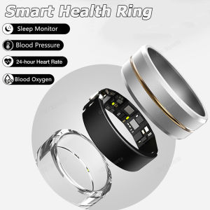 2025 For Xiaomi Ceramic Smart Ring Blood Oxygen & Pressure Sleep Monitoring Sports Tracking Remote Care IP68 Waterproof Men Women