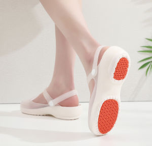 Casual Summer Slippers for Women Soft Sole Thick Platform Non-Slip Hole Style Beach Shoes Ideal for Daily Use