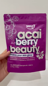 Acai Berry Beauty 5g x7 Sachets Mixed Berries Powder Antioxidant Blend Skin Glow Support Refreshing Daily Wellness Easy 35 g