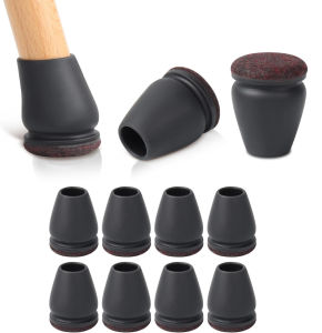 8pcs Chair Leg Floor Protectors Foot Cover Diagonal with Thick Wrap Felt Pads Silicone Furniture Table Feet Protect Floors