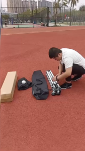 CANAAN ตะกร้าเก็บลูกเทนนิส ที่วางรถเข็นสําหรับพกพา พกพาสะดวก น้ำหนักเบาทองสำหรับการฝึกซ้อมทั้งในยิมและกลางแจ้ง