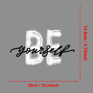 1PC &quotBE Your Wife&quot Mixed Brush &amp Script Graphic Iron-On Transfers Stickers For T-Shirts/Bags DIY Washable Heat Transfer Sticker