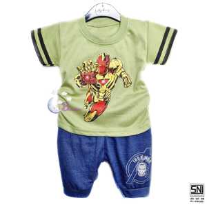 BOBOBAM BAJU BAYI LAKI LAKI SETELAN ANAK COWO LUCU STELAN COWOK 6 12 BULAN KEREN TRENDY KEKINIAN 1R0N M4N