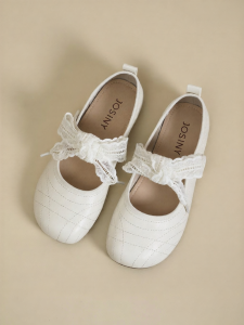 Josiny | Bow Detail Mary Jane Slip-On Lace Summer Shoes