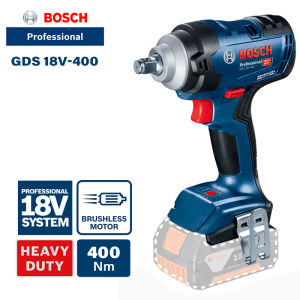 Bosch | Bosch GDS 18V-400 Brushless Impact Wrench 18V High Torque Cordless Lithium Electric Wrench Professional Power Tool