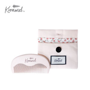 แปรงสีฟันแบบพกพา KRRAMEL สำหรับเด็ก สีชมพู น่ารัก แปรงทรงหางม้า ไม้ ของขวัญวันเกิด แปรงสีฟันแบบพกพาสำหรับเด็ก