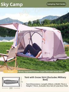 CNHIMALAYA | Single Person Lightweight Elevated Waterproof Double-layer Insulated Tent