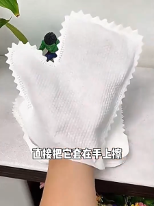 Disposable dusting gloves static-free non-woven fabric for hair absorption cleaning cloth.(10pcs)