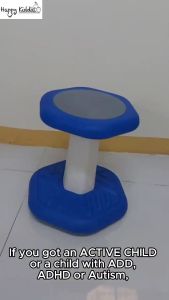 Happy Kiddos Wobble Chair Study Chair for Active Kids ADD ADHD Autism Chair
