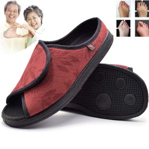 WuChu Summer Diabetes slippers Adjustable Widened Shoes Feet Swollen Wide Fat Deformation Care Shoes Soft And Comfortable Diabetes Shoes