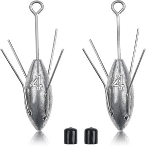 Sputnik Sinker Long Tail Fishing Weights Anti-Snag Surf Casting Spider Sinker for Freshwater Saltwater Ocean Beach Casting