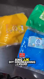 JJK DIY Dishwashing Liquid 2L-3L Lemon Antibac Calamansi Yellow Blue Green Bags Kitchen Use