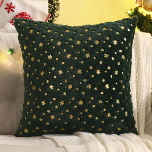 Giáng Sinh Bông Tuyết Ném Gối Mùa Đông Sang Trọng Trang Trí Đệm Cho Phòng Khách Ghế Ô Tô Ghế 100% Polyester
